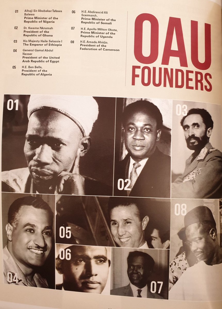 CKanabi's tweet photo. 25th May 1963, our forefathers led by Osagyefo Kwame Nkrumah, Emperor Haile Selassie, Mwalimu Julius Nyerere, and Abdel Gamal Nasser sat in Addis Ababa, Ethiopia🇪🇹 thought through a long-term plan and formulated one for a United Africa. It is 62 years down the road. 

#AfricaDay https://t.co/yzQNjM8bOb