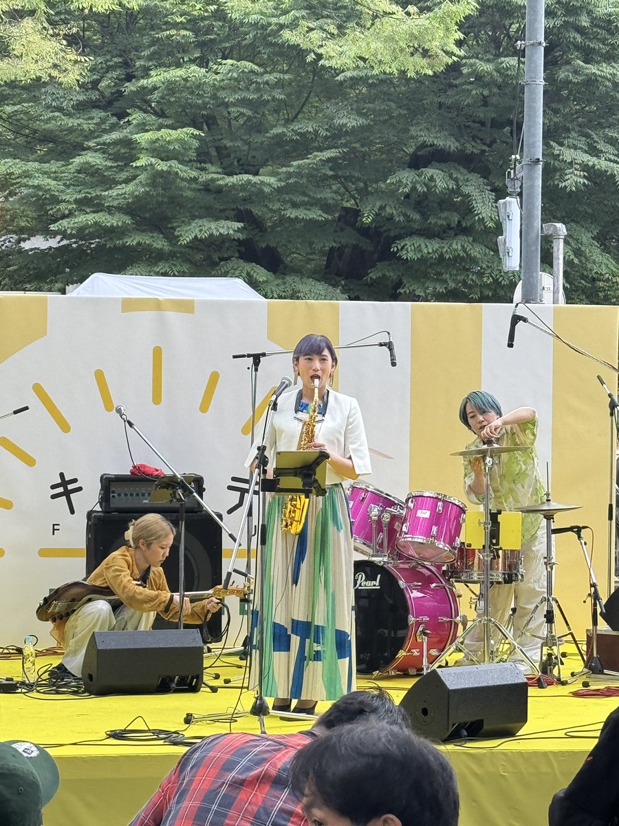 本番後の楽しみ😊音響調整中🔈

#府中けやき並木
#中村有里