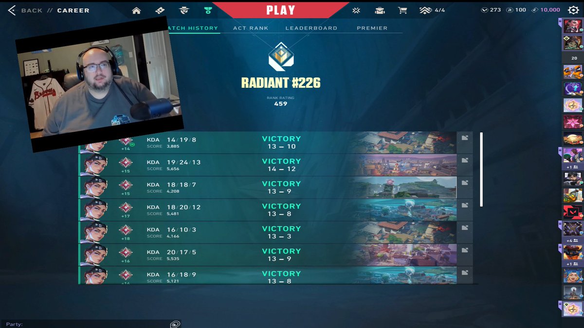 3x Radiant with the facecam