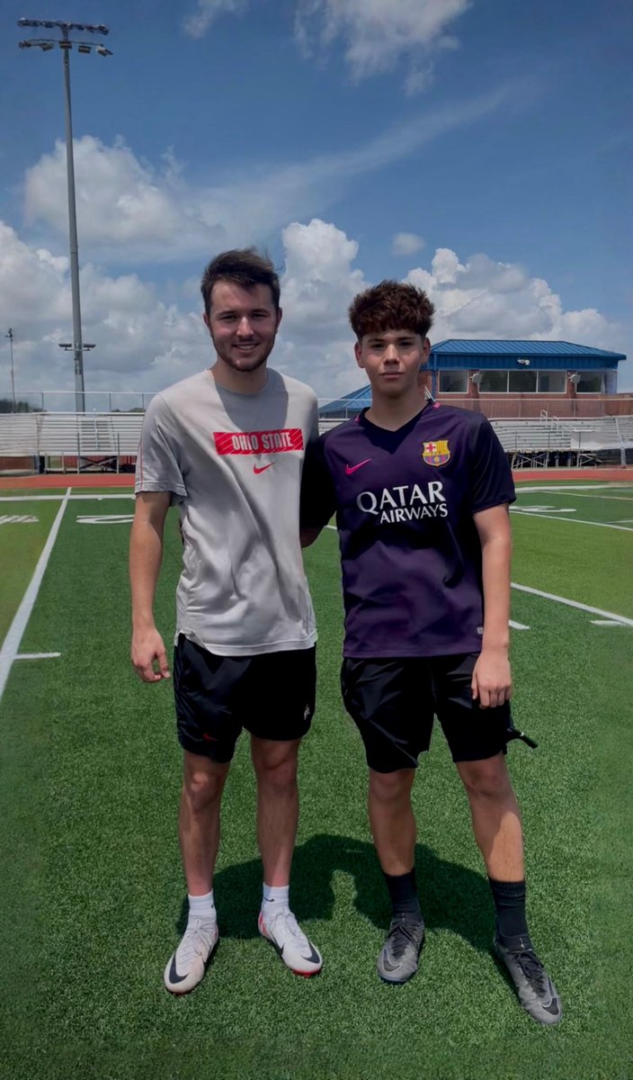 Enrique Garza (@enriqu3garz4) on Twitter photo Great session today with Ohio State Kicker <a href="/jayden_fielding/">Jayden Fielding</a> and <a href="/hershbrothersk1/">Hersh Brothers Kicking</a> counting down the days until Senior Season Kickoff!
<a href="/CoachBass27/">Coach Bass</a> <a href="/DJJG11/">Coach James Gage</a> <a href="/tommyclewis/">Tommy Lewis</a>
<a href="/alvin_jacketfb/">Alvin Football</a> <a href="/OhioStateFB/">Ohio State Football</a> <a href="/KohlsKicking/">Kohl's Kicking Camps</a> Great session today with Ohio State Kicker <a href="/jayden_fielding/">Jayden Fielding</a> and <a href="/hershbrothersk1/">Hersh Brothers Kicking</a> counting down the days until Senior Season Kickoff!
<a href="/CoachBass27/">Coach Bass</a> <a href="/DJJG11/">Coach James Gage</a> <a href="/tommyclewis/">Tommy Lewis</a>
<a href="/alvin_jacketfb/">Alvin Football</a> <a href="/OhioStateFB/">Ohio State Football</a> <a href="/KohlsKicking/">Kohl's Kicking Camps</a>