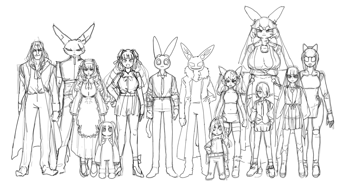 ケモに限らずいきなり登場人物をパっと見せてバリエーション豊かでも受け入れられやすい環境になったのは嬉しいですね～