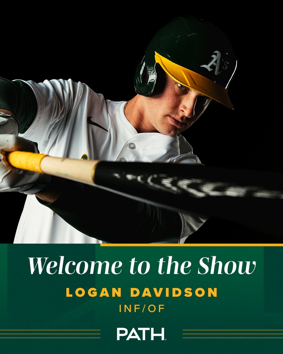 Athletics's tweet photo. Welcome to the Show, Logan! https://t.co/VEoEgNvX2y