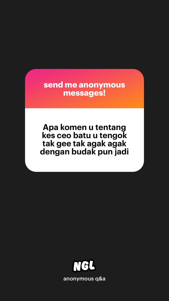 Always check umur dulu sbelum buat apa2