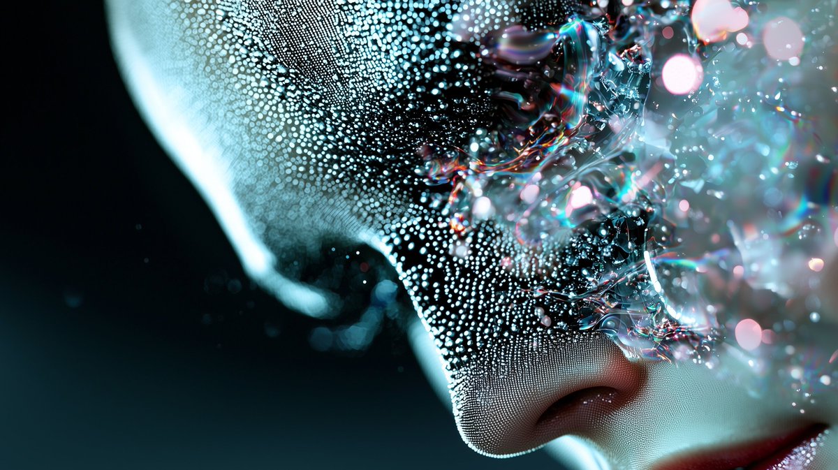 VJAurel's tweet photo. Quand elle ouvrit les yeux, ce n’était pas elle qui voyait.
Glimmergeist 62
25/05/25
#AIart #Glimmergeist #NeuralDecay #SyntheticEmotion #Midjourney #DigitalSurrealism #CyberHaiku #IdentityCollapse #DataFragments https://t.co/8oRdzLFNvX