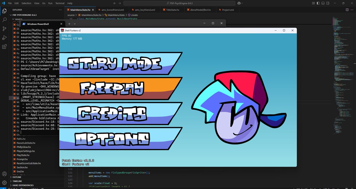 ShellFunkers's tweet image. Officially new main menu ^^ coded by @Desherr254  feat. some help from @RedBoydeev 

@IRIS_FNFNEWS @FNFNewsSP @THEREALTIMELIME