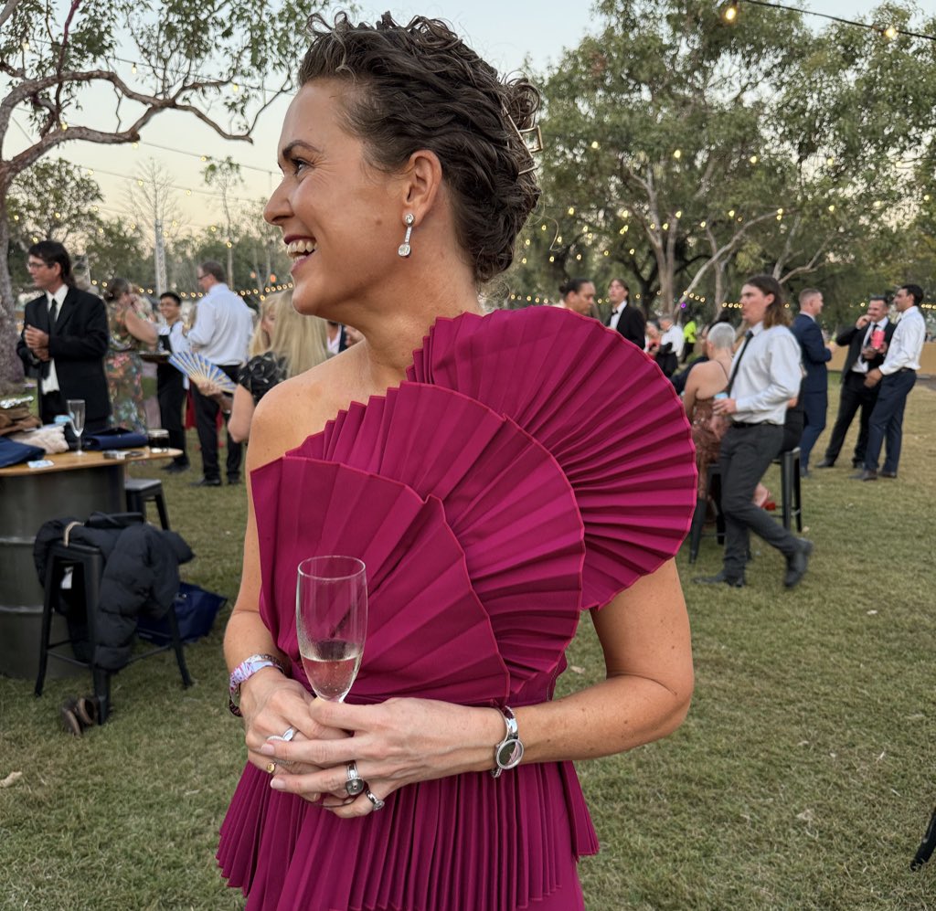 We might be in the outback but we can frock it up #kimberleymoonexperience