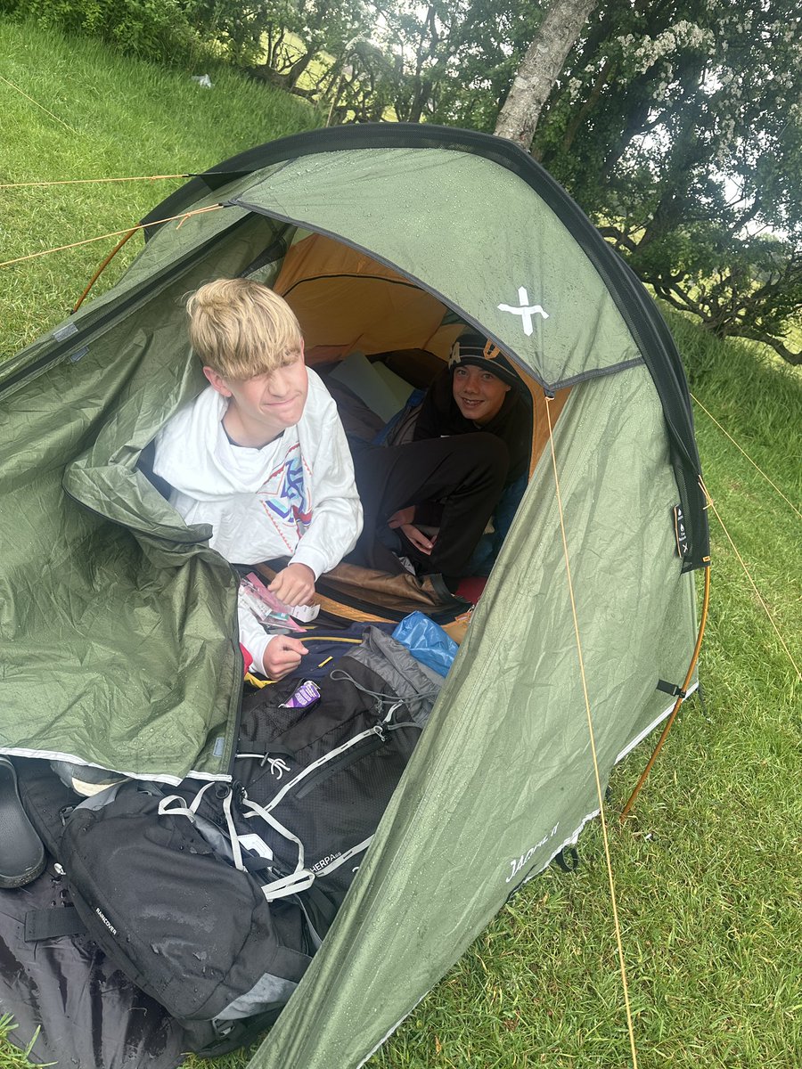 Freddie and Ben are already up and having breakfast! <a href="/DofE_BBG/">BBG DofE</a>