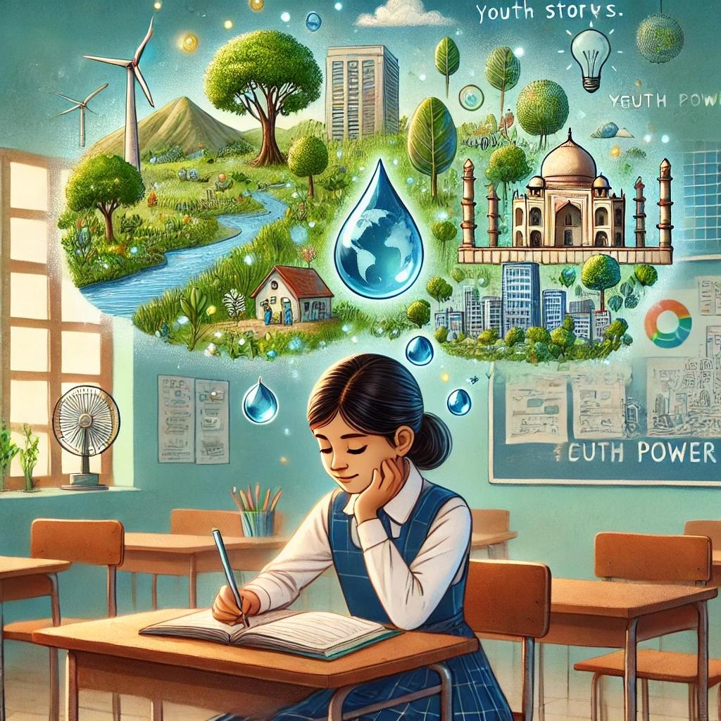 AkaruiAkio's tweet photo. "📚 Young voices for the planet! KGBV students in UP shine in a climate-themed story contest, weaving tales of conservation and change. Storytelling meets sustainability. #EAirth #YouthClimateVoices #EcoEducation https://t.co/ySY6h821Ik
