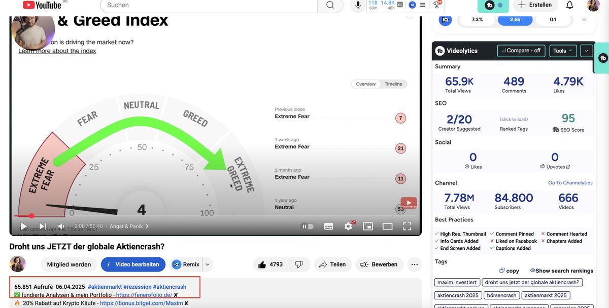 Unfassbar wie viel Scheiße die Leute im Internet schreiben 😂😂😂

Schon verrückt wie viele Fake News usw. heutzutage verbreitet werden... 

PS: Ich war am 07.04 mit Ankündigung im Urlaub, habe dafür auf fenerofolio.de spontan Analysen veröffentlicht 😊