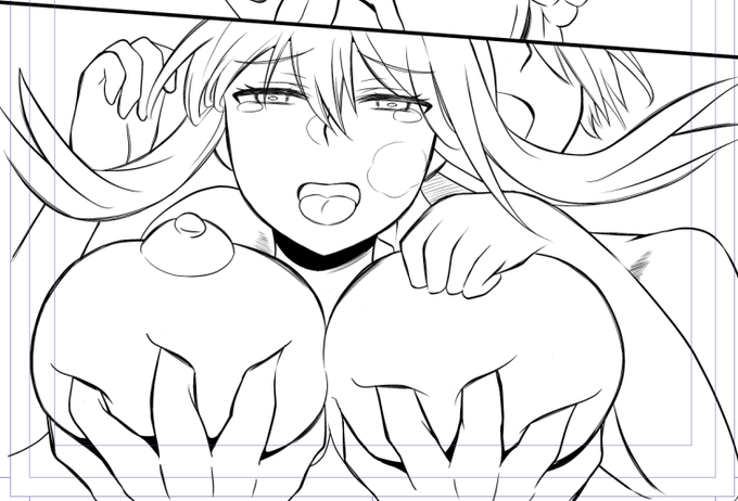 昔のほうがいいかもしれない
←最近描いた写生される直前の顔
→大昔に描いた写生される直前の顔ラフ 