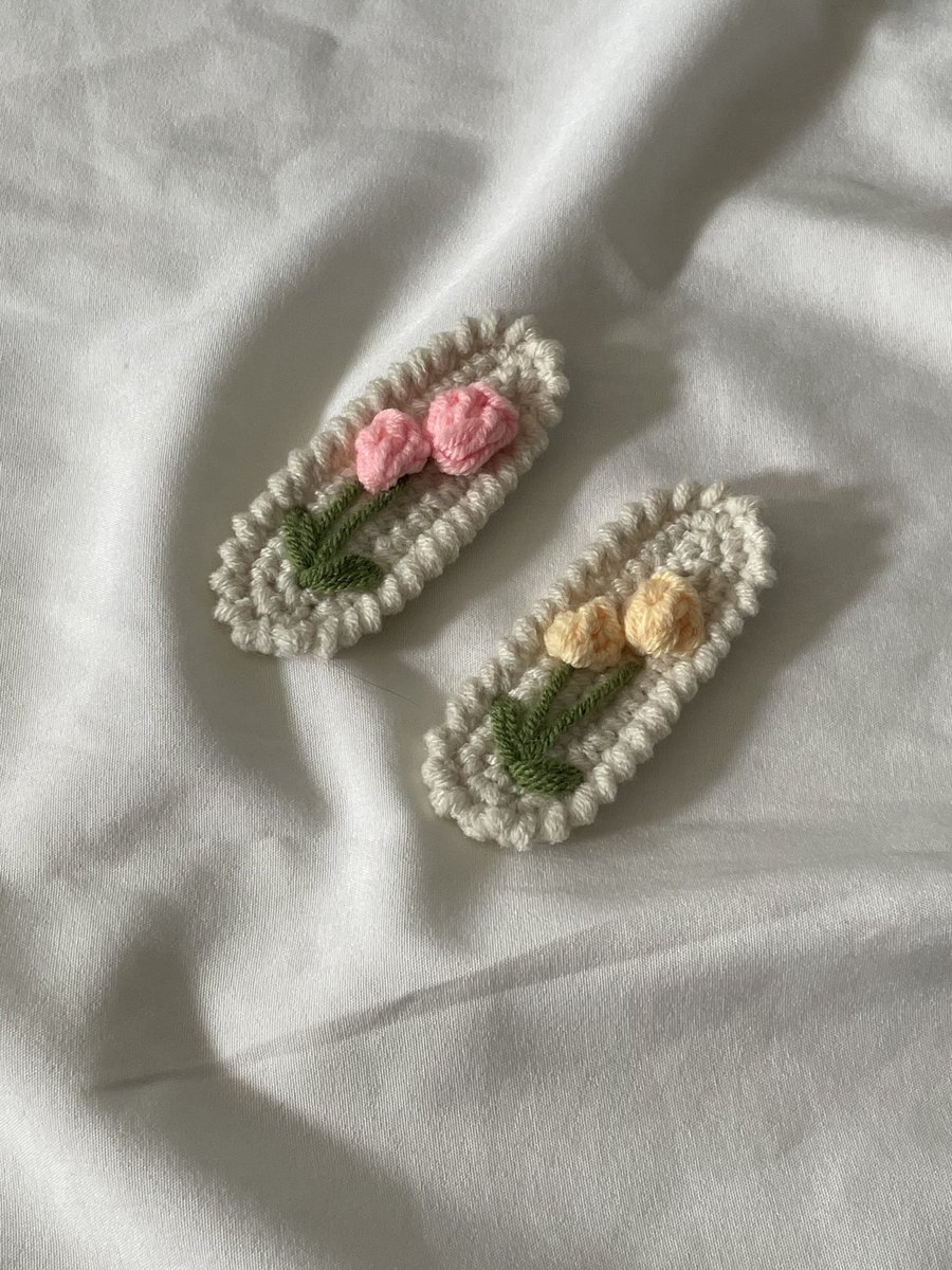 tinycharms7's tweet photo. 🌷Tulips hair clip🌷
กิ๊ฟติดผมดอกทิวลิป
2 สี ชมพู เหลืองอ่อน
-------
ชิ้นละ 39 ฿
📮Shipping 40 ฿
 สนใจทัก dm ค่ะ

#tinycharms #กิ๊ฟติดผม #กิ๊ฟ #โครเชต์ #ไหมพรม #แฮนด์เมด #handmade https://t.co/lCiDZGQYET