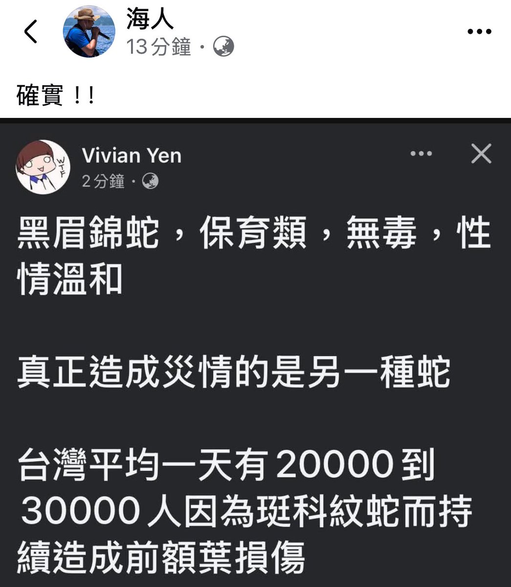 franklee750422's tweet photo. 珽科紋蛇別名白草蛇，
有毒、性情暴躁、易咆哮、失控亂衝，
尤其是看到綠色物體時🤣 https://t.co/cUuBj1T6MQ