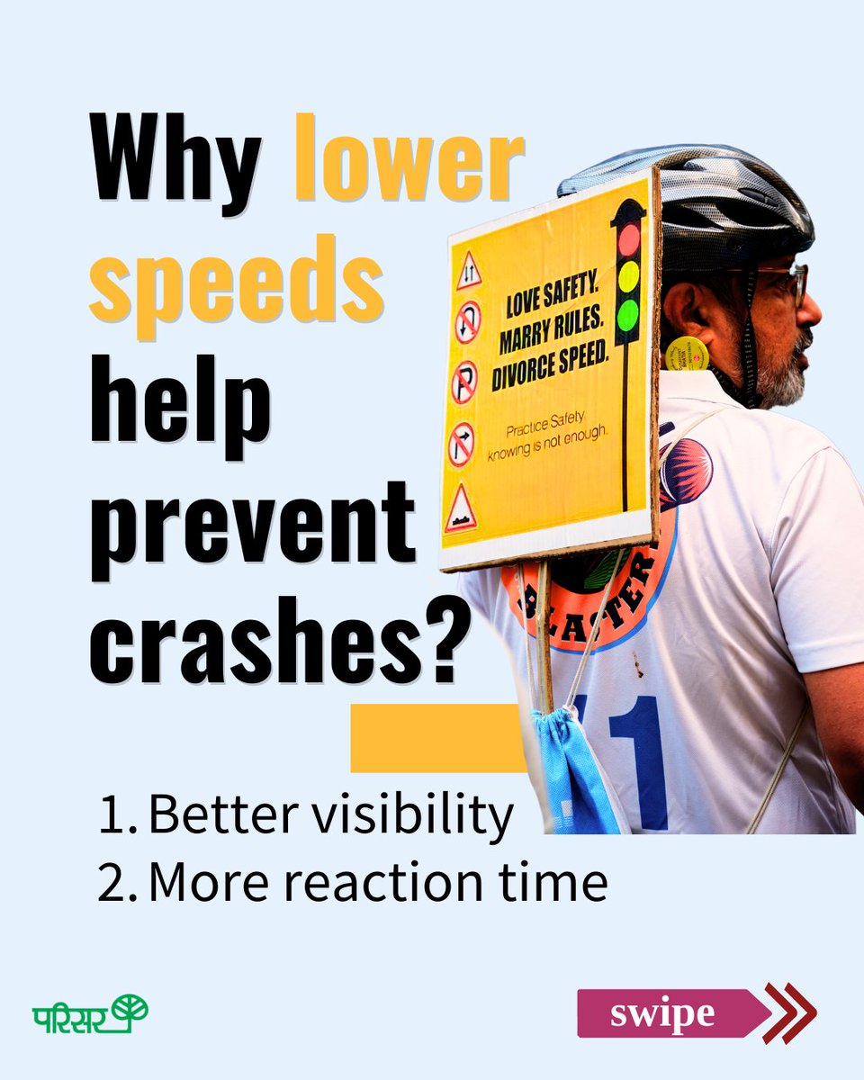 parisarpune's tweet image. Slower speeds give drivers more time to react and stop—reducing crashes and saving lives. 🚶‍♀️🚗💥

#SafeSpeeds #RoadSafety #love30
