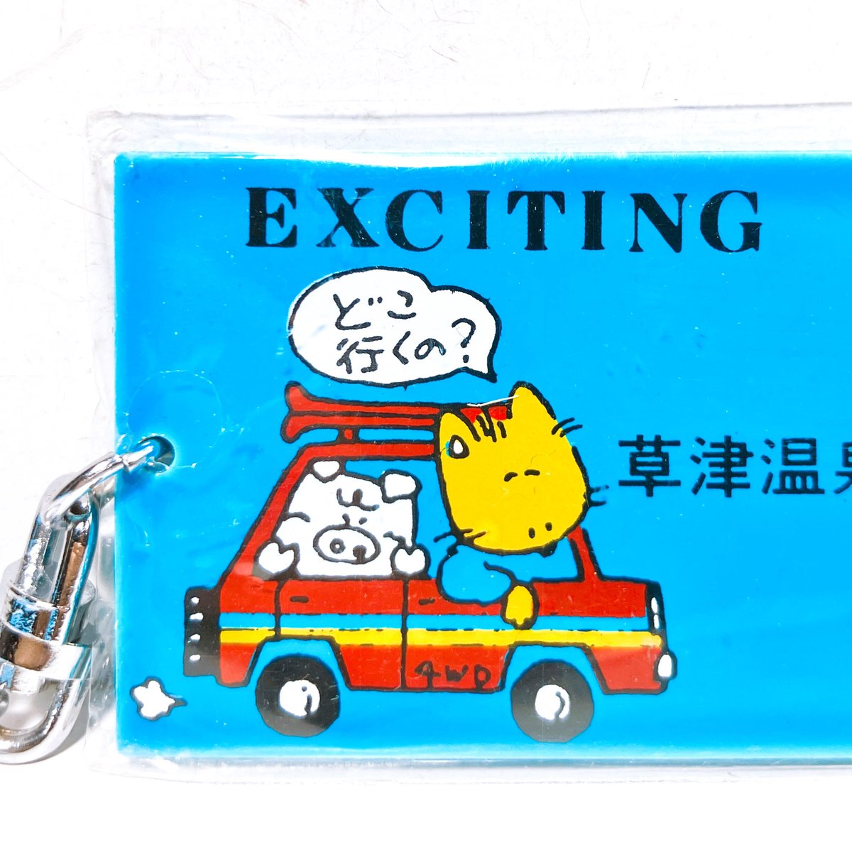 ○ #奇声の入荷 ○ 草津土産のEXCITING SKIERメタルキーホルダーが入荷