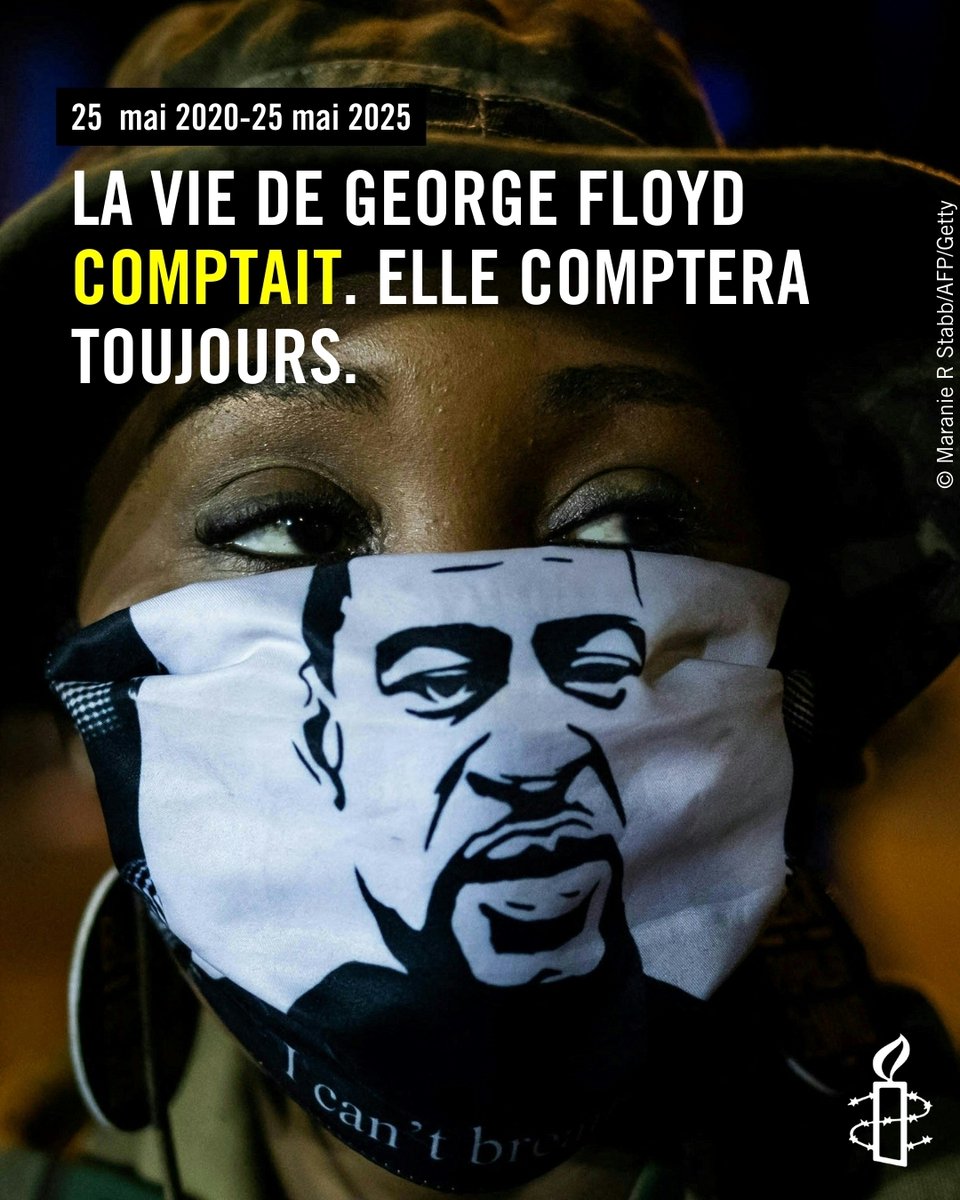 Amnesty Belgique FR ✊ (@amnestybe) on Twitter photo #GeorgeFloyd était assassiné par un policier blanc le 25 mai 2020
9 minutes et 29 secondes ont changé le cours de l’histoire.
George Floyd devrait être en vie.
#BlackLivesMatter , chaque jour»
Un émouvant billet de blog de <a href="/TASullivan/">Terrance A. Sullivan</a> d'<a href="/amnestyusa/">Amnesty International USA</a>
👉 amnesty.be/georges-floyd-… #GeorgeFloyd était assassiné par un policier blanc le 25 mai 2020
9 minutes et 29 secondes ont changé le cours de l’histoire.
George Floyd devrait être en vie.
#BlackLivesMatter , chaque jour»
Un émouvant billet de blog de <a href="/TASullivan/">Terrance A. Sullivan</a> d'<a href="/amnestyusa/">Amnesty International USA</a>
👉 amnesty.be/georges-floyd-…