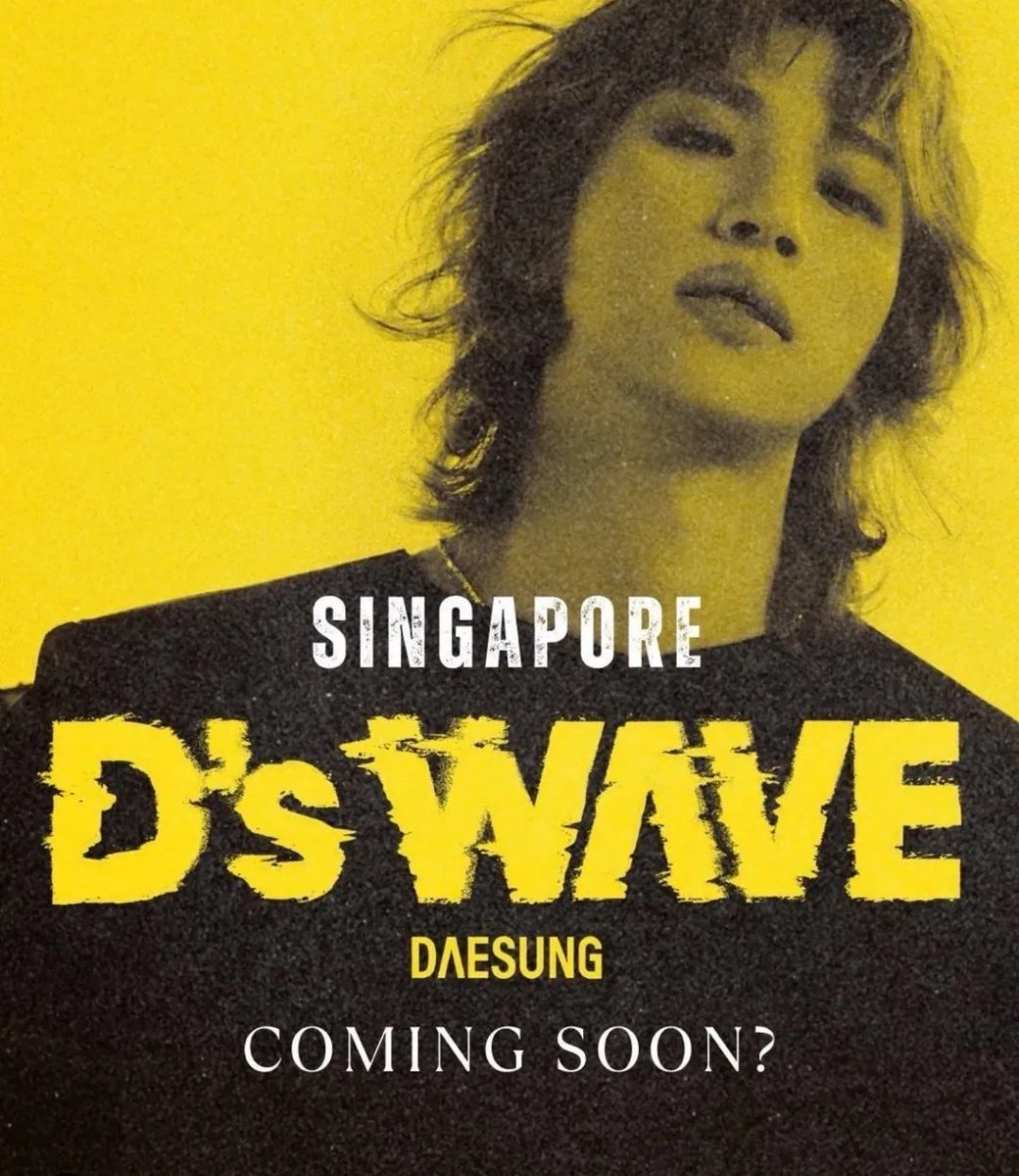 SGVIPS's tweet photo. Hi fellow #VIP s! #SGVIPS and sgdaesung will be collaborating to bring fan events for you for #DAESUNG #DsWAVE in SG! We're very excited to welcome Daesung back to our shores after so many years. If you are interested to volunteer and contribute in any way, join us over at IG and click on the link below ~ More updates will be out soon as well~
https://t.co/KoFSPKJhN7
sgdaesung: https://t.co/3UEljXW8wJ
