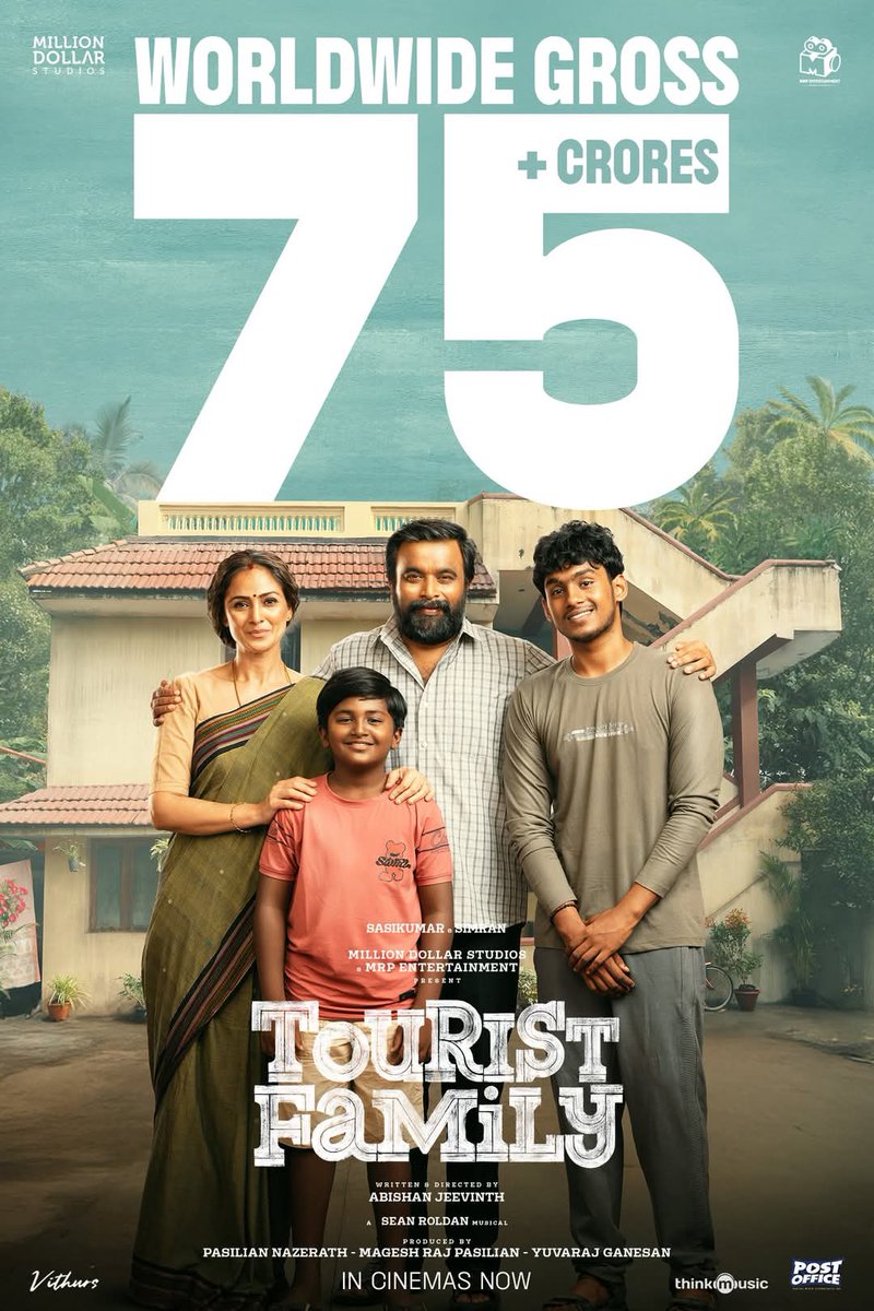 தமிழர்கள் உணர்வுக்கு மதிப்பு கொடுத்து, இன உணர்வோடு படம் எடுக்கும் பொழுது அந்தப்படம் தமிழர்களால் கொண்டாடப்படும்! 
உண்மைக்கும் நன்மைக்கும் தமிழர்கள் எப்பொழுதும் துணை நிற்பார்கள்! 
#TouristFamily