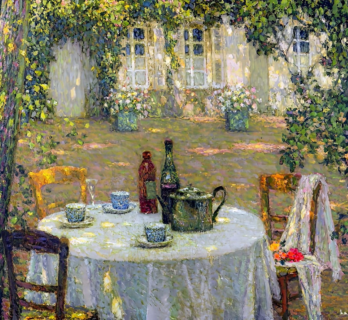 La Table au Soleil, 1911
© Henri Le Sidaner (peintre français, 1862 - 1939)