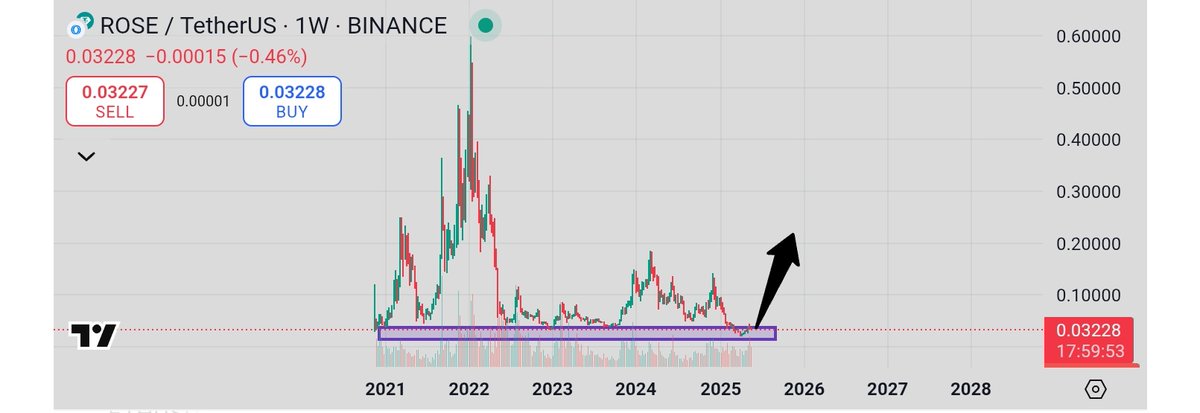 ThomasReidBtc's tweet photo. $ROSE, currently at $0.03, is gaining momentum and could potentially reach $0.10, marking a significant price increase.
#rose
#Oasis #rosenetwork #Crypto #altcoin https://t.co/rSNxmFjavK