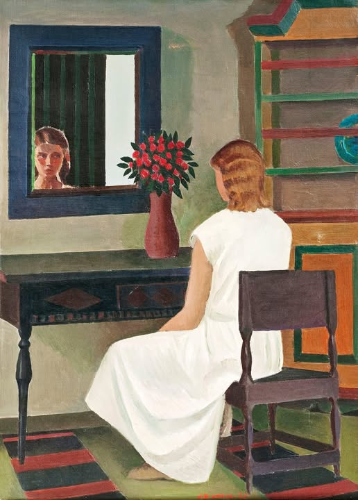 A Girl in Front of Her Mirror, 1971
© Veikko Vionoja (Finnish, 1909 - 2001)