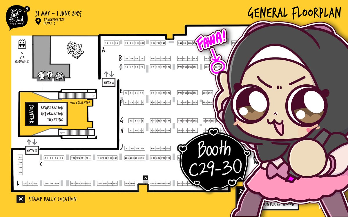 Hello CAFKL 9!
Me and my friend <a href="/kentangbakor/">Kentangbakor 🥔 | CAFKL2025 | C29-30</a> Will be boothing at CAFKL for the first time. The event will be held at Fahreinhett88 on 31st May until 1 Jun 💖🥔
Catalogue will be post very soon!