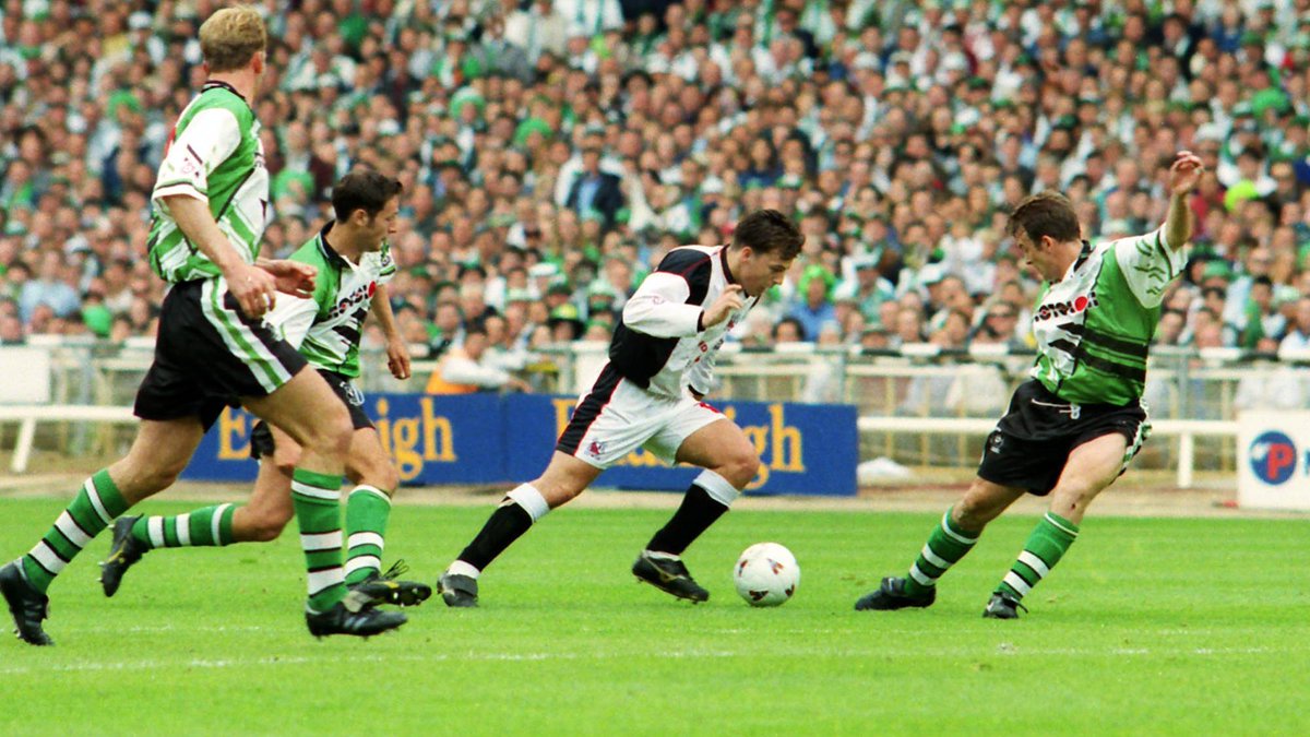 Darlo Retro ๐ธ (@darloretro) on Twitter photo Darlington played at Wembley for the first time 29 years ago today, losing the play-off final 1-0 to <a href="/Argyle/">Plymouth Argyle FC</a>.
DFC: Newell, Brumwell, Appleby Crosby, Gregan, Barnard, Gaughan (Carmichael 85), Bannister, Carss, Painter, Blake. Subs not used: Mattison, Twynham. Att: 43,431 Darlington played at Wembley for the first time 29 years ago today, losing the play-off final 1-0 to <a href="/Argyle/">Plymouth Argyle FC</a>.
DFC: Newell, Brumwell, Appleby Crosby, Gregan, Barnard, Gaughan (Carmichael 85), Bannister, Carss, Painter, Blake. Subs not used: Mattison, Twynham. Att: 43,431