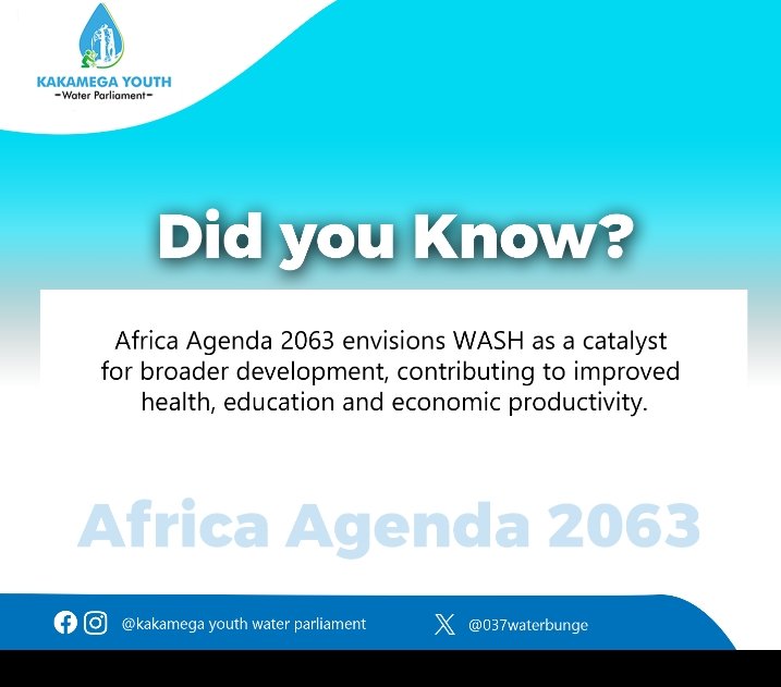 Kakamega Youth Water Parliament (@037waterbunge) on Twitter photo WASH is key to unlocking Africa’s future! Let's champion clean water, sanitation, and hygiene as a foundation for health, education, and economic growth. #AfricaAgenda2063 #SocialWork #WASH4Development
<a href="/KEWASNET/">KEWASNET</a>
<a href="/_KWAHO/">Kenya Water For Health Organization(KWAHO)</a>
<a href="/Kacwasco/">Kakamega County Water & Sanitation Company</a> WASH is key to unlocking Africa’s future! Let's champion clean water, sanitation, and hygiene as a foundation for health, education, and economic growth. #AfricaAgenda2063 #SocialWork #WASH4Development
<a href="/KEWASNET/">KEWASNET</a>
<a href="/_KWAHO/">Kenya Water For Health Organization(KWAHO)</a>
<a href="/Kacwasco/">Kakamega County Water & Sanitation Company</a>