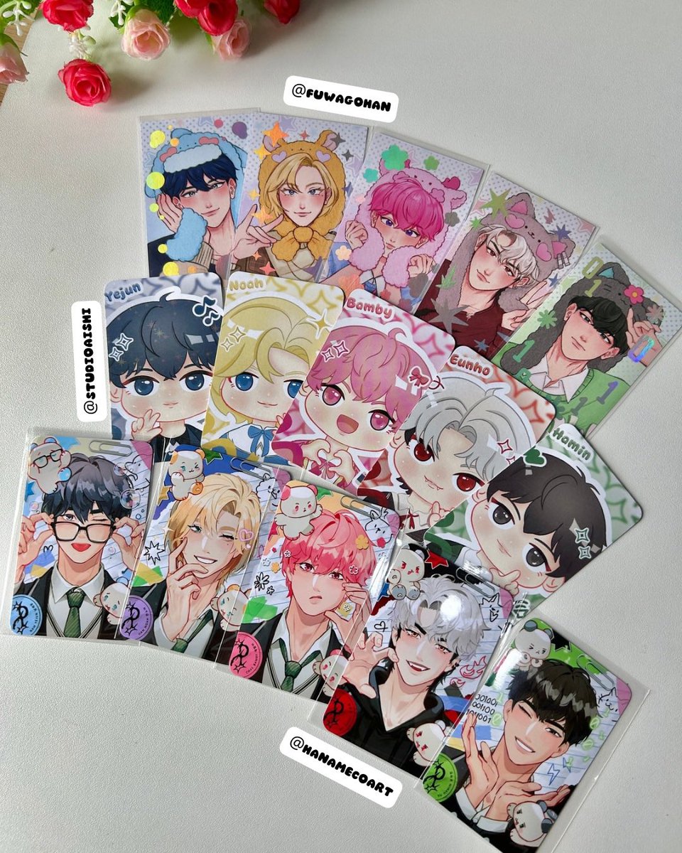 akaruifu16's tweet photo. Some of PLAVE art poca at CFXX. Me as an art photocard enthusiast , who can resist this kind of poca??

@ninkudon @bbllinim @k_illzz @fuwagohan @StudioAishi @hanamecoart https://t.co/p1bs9629Lt