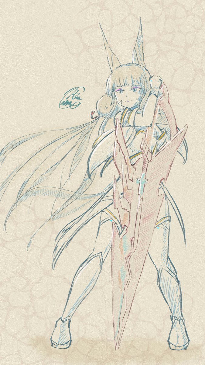 Nia with Xenoblade
#XenobladeChronicles2 
#Xenoblade