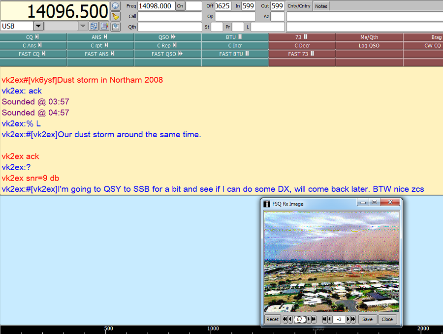 vk6ysf97230's tweet image. Contact made with Paul (VK2EX) Dubbo NSW
25/05/2025 0410+/- UTC.

Freq: 14096.5 kHz (Dial)
Mode: FSQ 4.6
TX: 25 Watts
Signal: 10.0 dB SNR.  Solid print + SSTV images.

vk6ysf.com/fsq_20250506.h…………………… 

#fsq #sstv #20mband