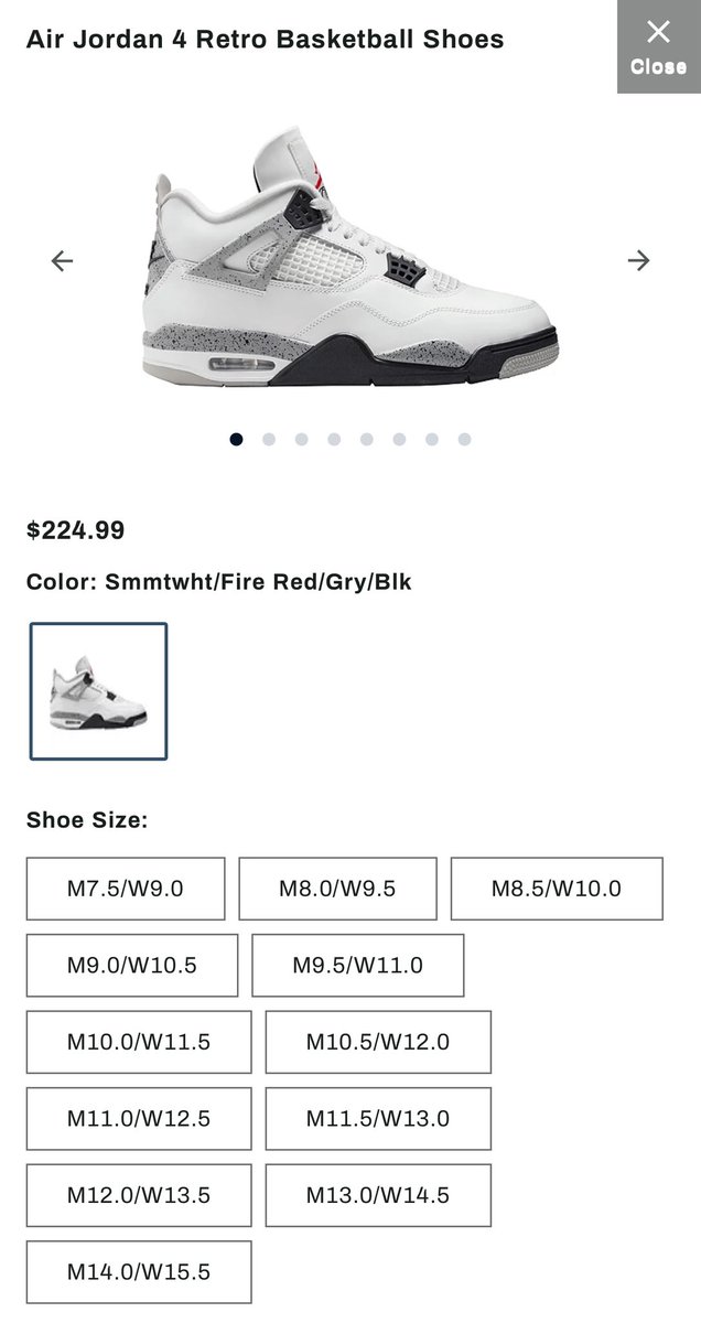 AJ-4 all sizes Click add to cart then size  mavely.app.link/e/xrrlXUZpETb
#ad