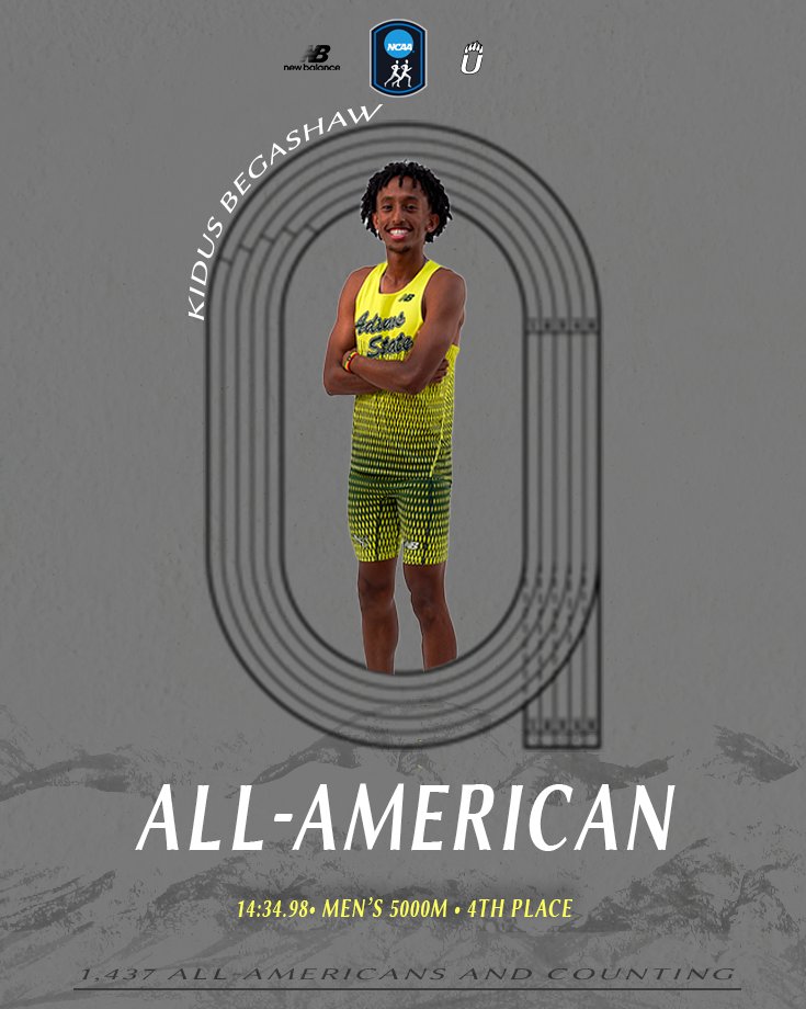 Top-5 in the nation ✅ Kidus Begashaw takes 4th in the 5000m 🔥

#GoGrizzGo