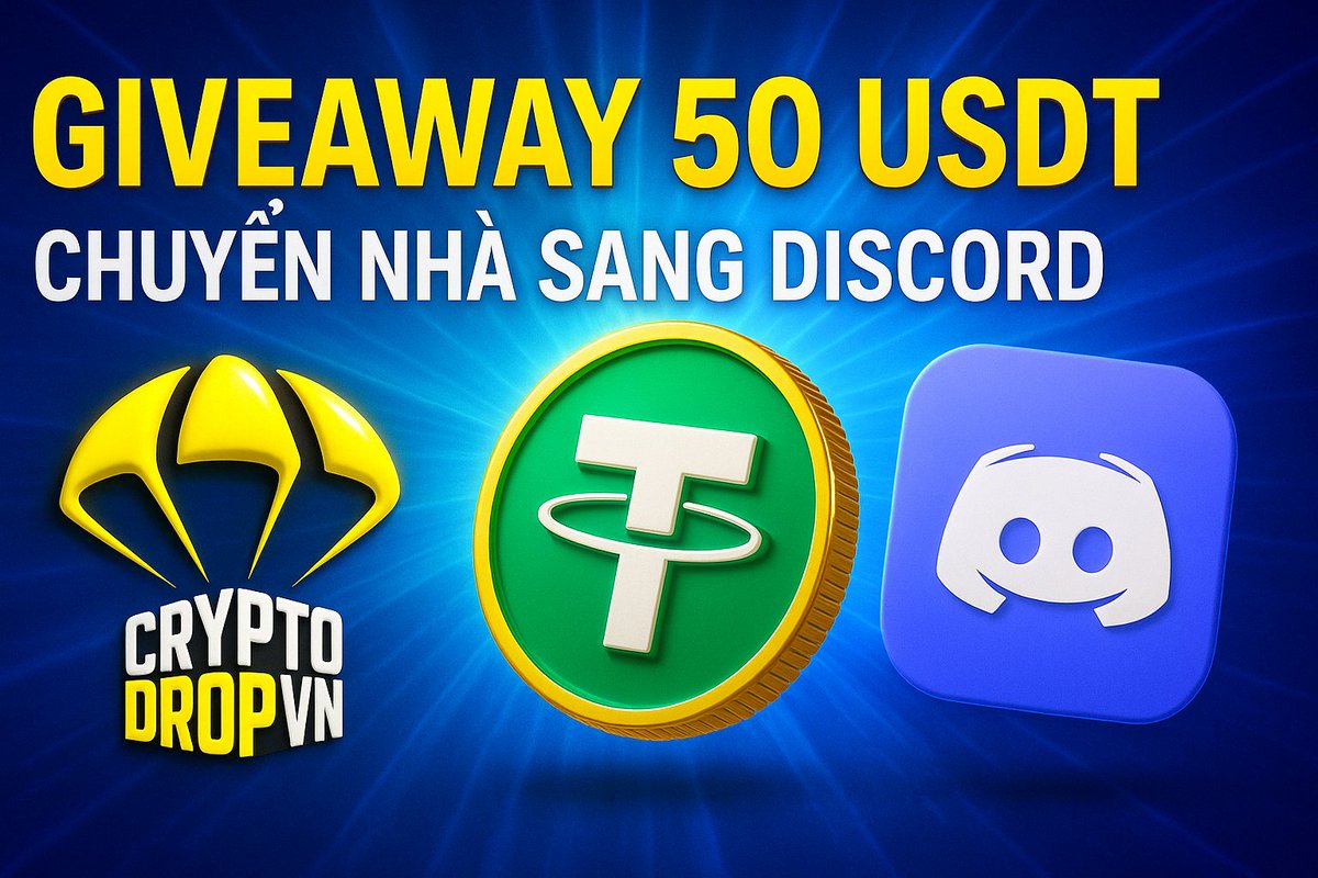 🥇#Giveaway 50 USDT + chuyển nhà sang Discord 

CỔNG THÔNG TIN CHÍNH PHỦ ĐÃ CÓ CHỈ ĐẠO TRIỂN KHAI CÁC BIỆN PHÁP CHẶN TELEGRAM Ở VIỆT NAM  

😍 Để tránh lạc mất nhau, cộng đồng @cryptodropvn  có tạo ra group để share kèo trên Discord. Thân mời ae tham gia nhé: