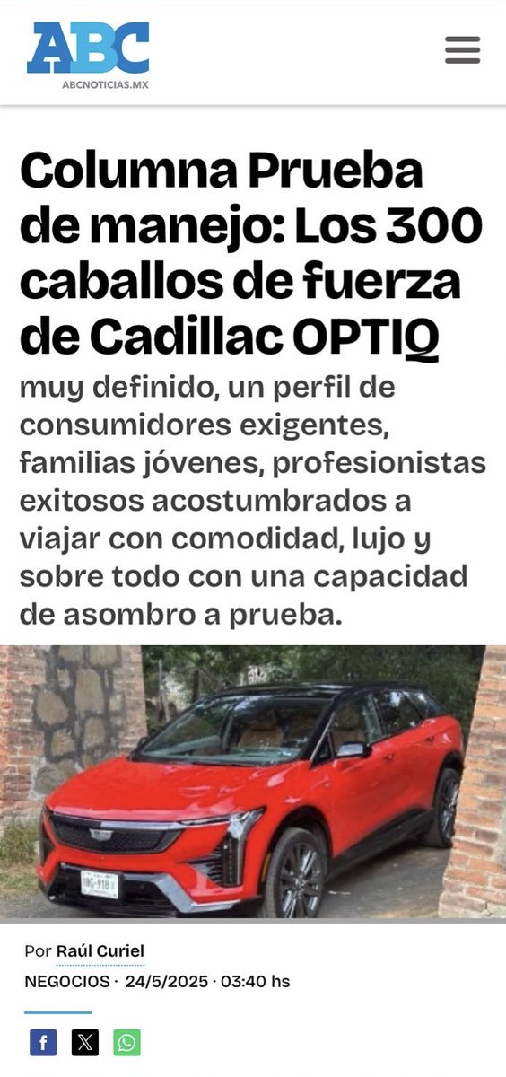 Ahora también mi columna #pruebademanejo se publicará semanalmente en el portal de <a href="/ABCNoticiasMX/">ABCNoticias.mx</a> y en el impreso cada bimestre. 
((¡Ajuaaa!)) 👉🏼 abcnoticias.mx/negocios/2025/…