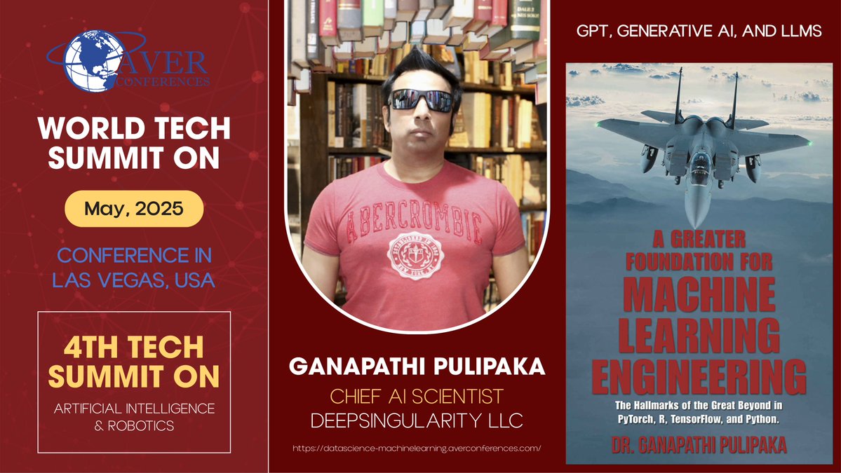 Dr. Ganapathi Pulipaka ๐บ๐ธ (@gp_pulipaka) on Twitter photo GPT with LLM, and Generative AI!
<a href="/AverConferences/">Aver Conferences</a>
#BigData #Analytics #DataScience #AI #MachineLearning #NLProc #IoT #IIoT #Python #RStats #TensorFlow #JavaScript #CloudComputing #Serverless #DataScientist #Linux #Programming #Coding #100DaysOfCode
geni.us/Aver-Confer GPT with LLM, and Generative AI!
<a href="/AverConferences/">Aver Conferences</a>
#BigData #Analytics #DataScience #AI #MachineLearning #NLProc #IoT #IIoT #Python #RStats #TensorFlow #JavaScript #CloudComputing #Serverless #DataScientist #Linux #Programming #Coding #100DaysOfCode
geni.us/Aver-Confer