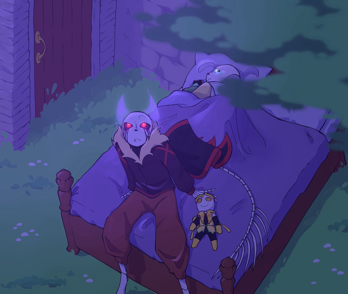 T0KEN25's tweet photo. took me so much longer than I wanted it to bc I forgot how to draw grass while drawing the grass, 
anyway lmao 
#digitalart #sansoc #oc #artwork #undertaleau https://t.co/vvePsr0JZN