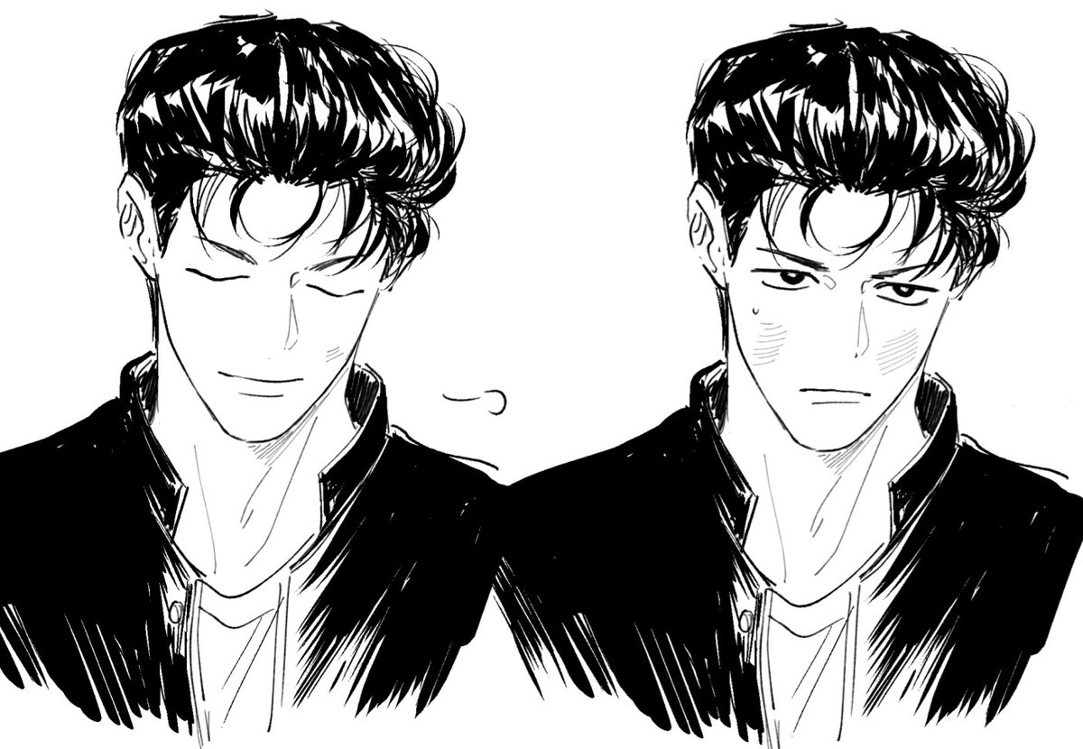 🌊 잘 안그려본 표정..