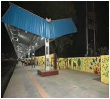 nerailwaygkp's tweet photo. थावे जं. स्टेशन पर 16 बे का नया यात्री छाजन लगाया गया है, जो धूप एवं वर्षा के दौरान यात्रियों को सुखद एवं आरामदायक यात्रा प्रदान करता है। https://t.co/fREEr9Q0ki
