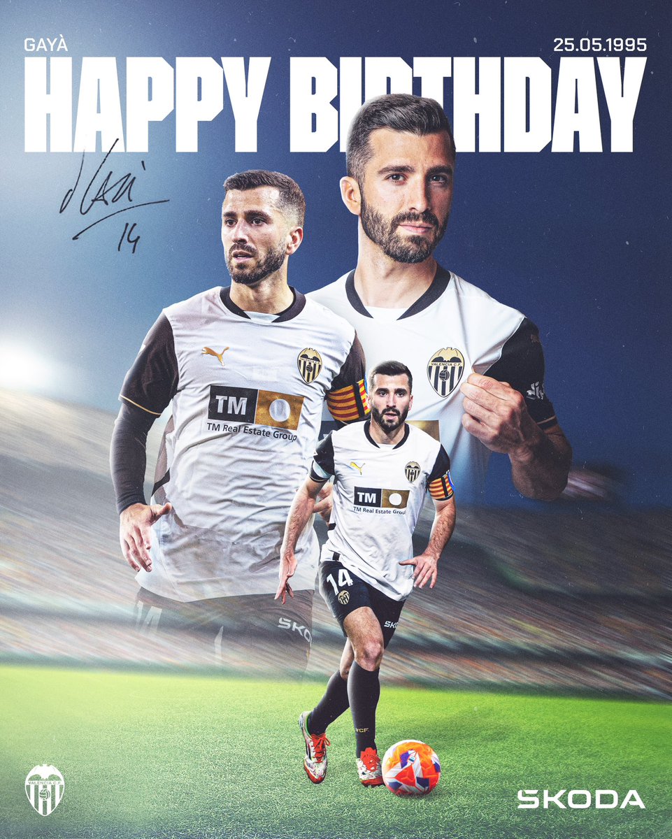 Valencia CF (@valenciacf) on Twitter photo 🎂 Hoy cumple años nuestro capitán 🎂
¡Muchas felicidades, <a href="/jose_gaya/">Jose Luis Gayà Peña</a>! ©️🥳
#ADNVCF 🦇 🎂 Hoy cumple años nuestro capitán 🎂
¡Muchas felicidades, <a href="/jose_gaya/">Jose Luis Gayà Peña</a>! ©️🥳
#ADNVCF 🦇