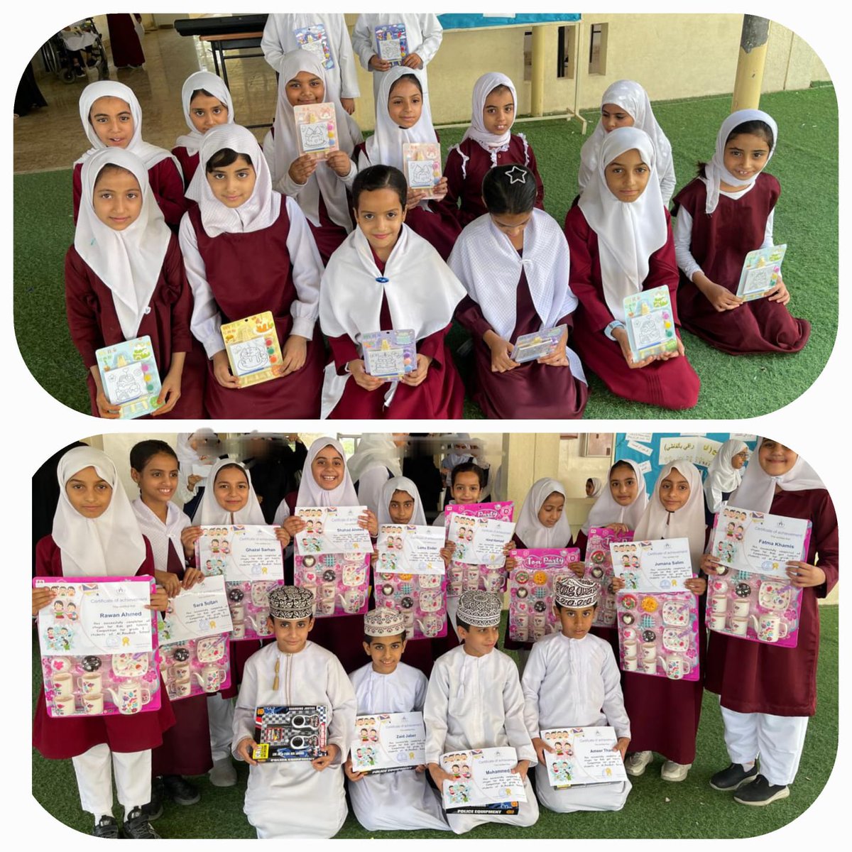 كرمت الاستاذة سعاد السلطي بتاريخ ٢٠ مايو ٢٠٢٥ الطلبه المجتازين لمشروع التحدث ( kids got talents) لطلبة الصف الثالث . دمتم في تفوق دائم