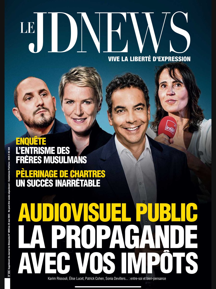 Si on m’avait dit il y a dix ans que <a href="/LaurenceFerrari/">Laurence Ferrari</a> patronne du <a href="/LeJDNews/">JDNews</a> produirait une Une moche et criarde, peinture de haine et appel de même, personnalisée et dénonciatrice, comme jadis l’hebdomadaire  Minute, je n’y aurai pas cru. 

Étonnant, non ?
