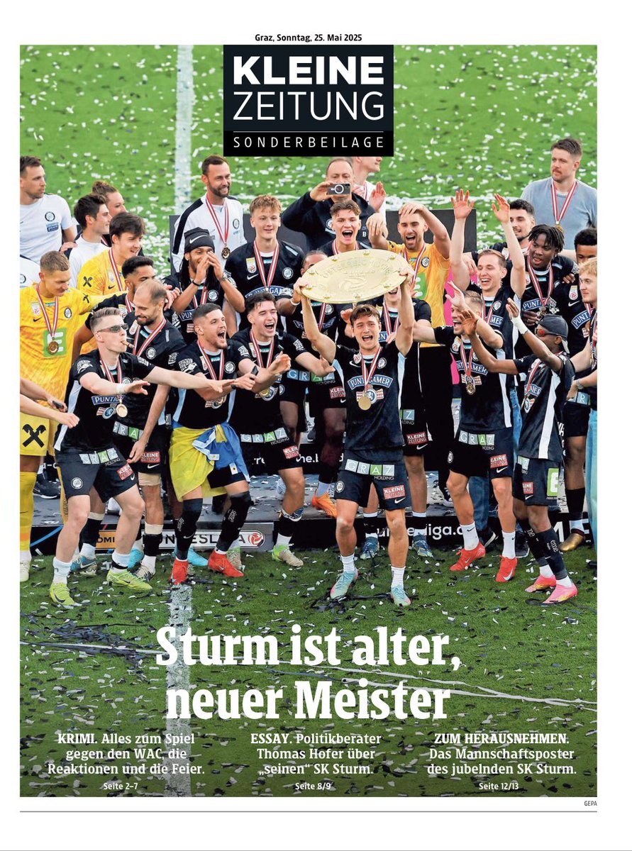 Conclusio's tweet photo. Beilagen-Patriotismus. (Sonderbeilagen der @kleinezeitung in der Steiermark und in Kärnten, 25. Mai 2025) https://t.co/8HVpNxop9f