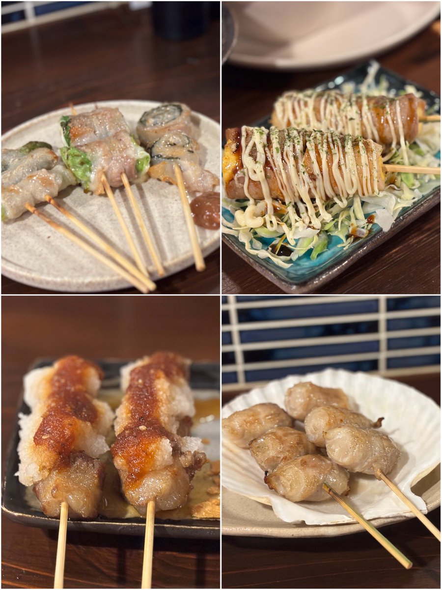 akiko_baba's tweet photo. ハレルヤこと、緒方晴哉くんが働くお店に
行ってきました〜！
肉巻き野菜串、どれも美味しかった♪

本人とはタイミングが合わず会えなかったので、スタッフカードの写真を添えておきます👍

また会いに行くねー👋

🏠 #アシタマ #渋谷

#阿紀子の食い道楽  #時間差投稿
#東京グルメ #渋谷グルメ https://t.co/URDAeAtqjv