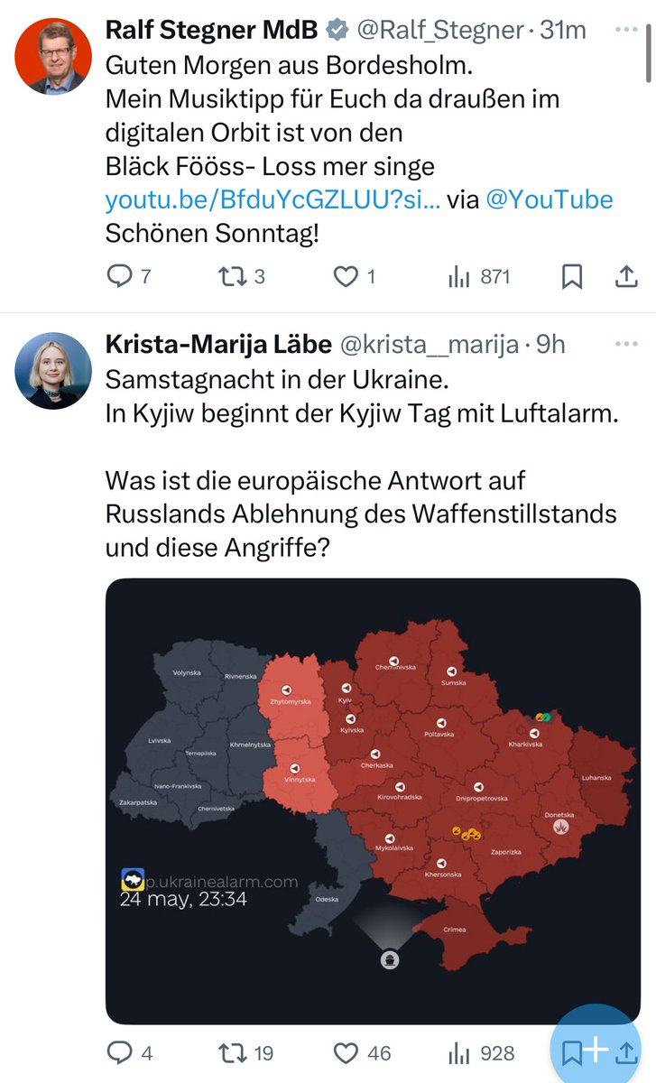 Sonntagmorgen X-Feed.