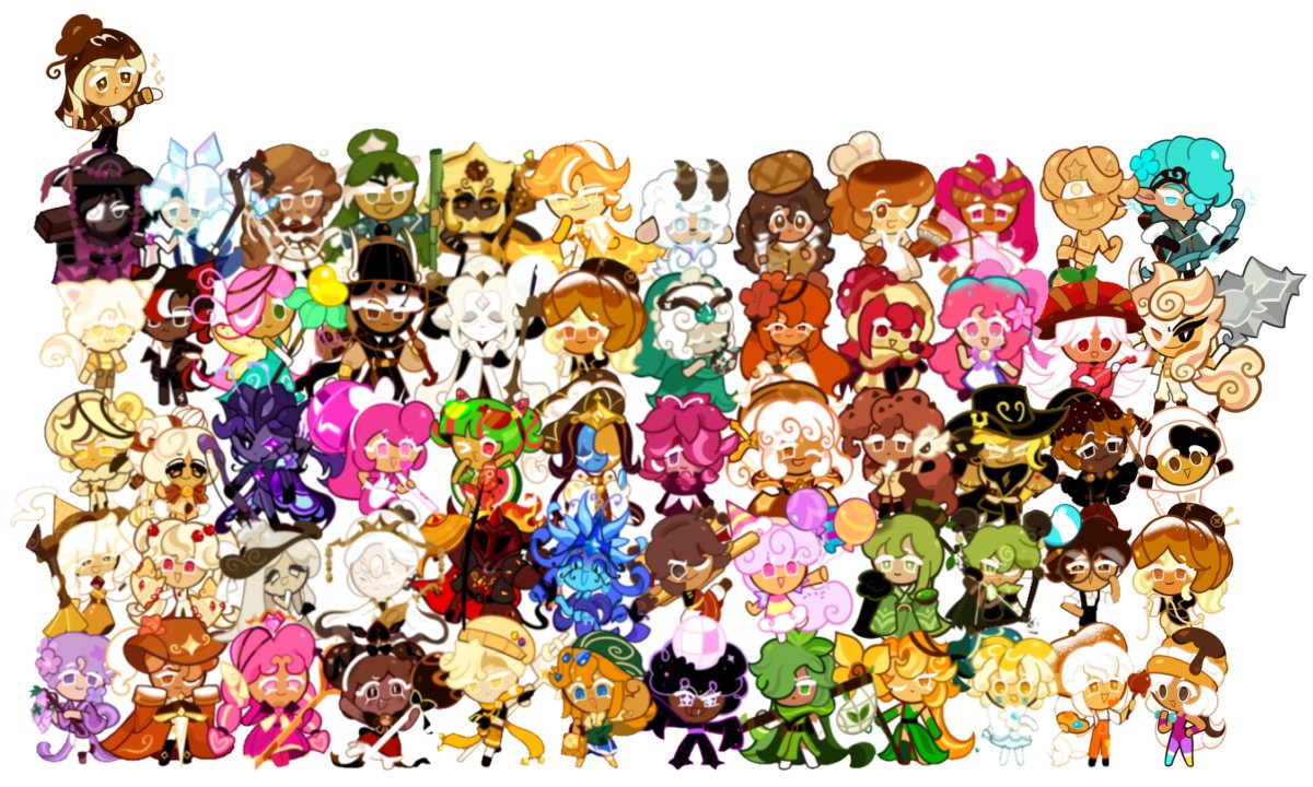 Randomjely's tweet image. Total of ....61 CRK OCs that I've created. ✨

#cookierunoc