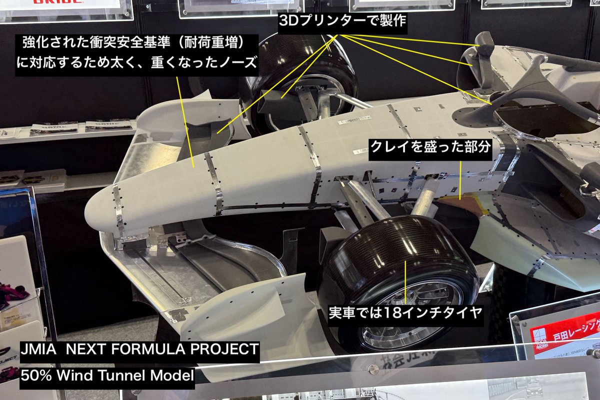人とくるまのテクノロジー展2025 のJMIA（日本自動車レース工業会）の