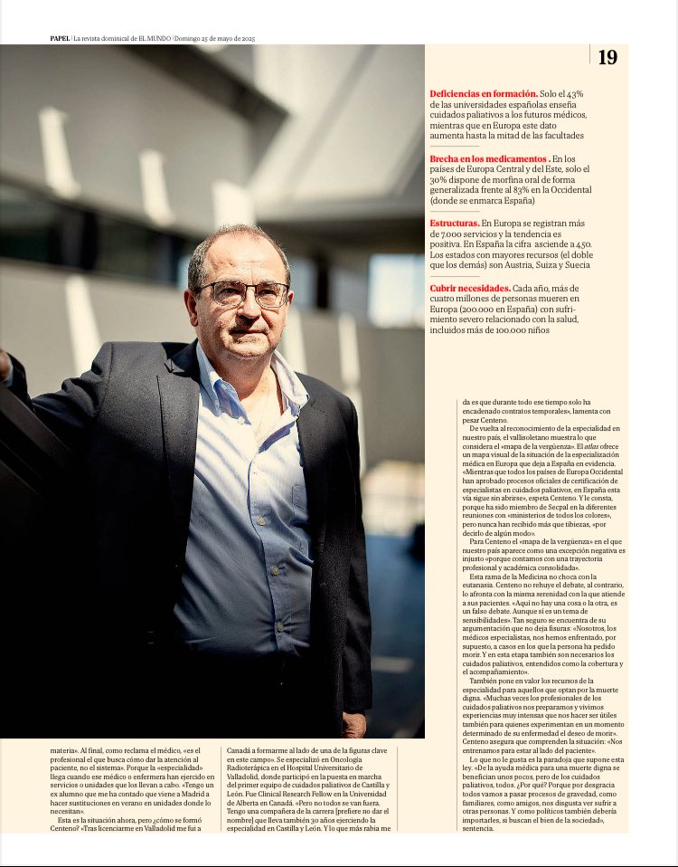 Javier G Álvarez (@javigalvarez) on Twitter photo La importancia de los paliativos: “Es la medicina más humana” <a href="/ccentenocortes/">Carlos Centeno</a> (<a href="/ClinicaNavarra/">Clínica Universidad de Navarra</a>) en <a href="/elmundoes/">EL MUNDO</a> <a href="/secpal_/">SECPAL_CPaliativos</a> <a href="/AECPAL_/">AECPAL</a> <a href="/Ped_Pal/">PEDPAL</a> <a href="/PaliativosS/">Paliativos SF</a> <a href="/manuelamonleon/">Manuela Monleón</a> <a href="/PaliativosTeam/">Dani Ramos</a> <a href="/DOLPALSemergen/">Grupo de Trabajo Dolor y Paliativos SEMERGEN</a> La importancia de los paliativos: “Es la medicina más humana” <a href="/ccentenocortes/">Carlos Centeno</a> (<a href="/ClinicaNavarra/">Clínica Universidad de Navarra</a>) en <a href="/elmundoes/">EL MUNDO</a> <a href="/secpal_/">SECPAL_CPaliativos</a> <a href="/AECPAL_/">AECPAL</a> <a href="/Ped_Pal/">PEDPAL</a> <a href="/PaliativosS/">Paliativos SF</a> <a href="/manuelamonleon/">Manuela Monleón</a> <a href="/PaliativosTeam/">Dani Ramos</a> <a href="/DOLPALSemergen/">Grupo de Trabajo Dolor y Paliativos SEMERGEN</a>