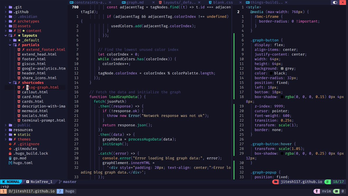 rawdogging JS and CSS like a madman