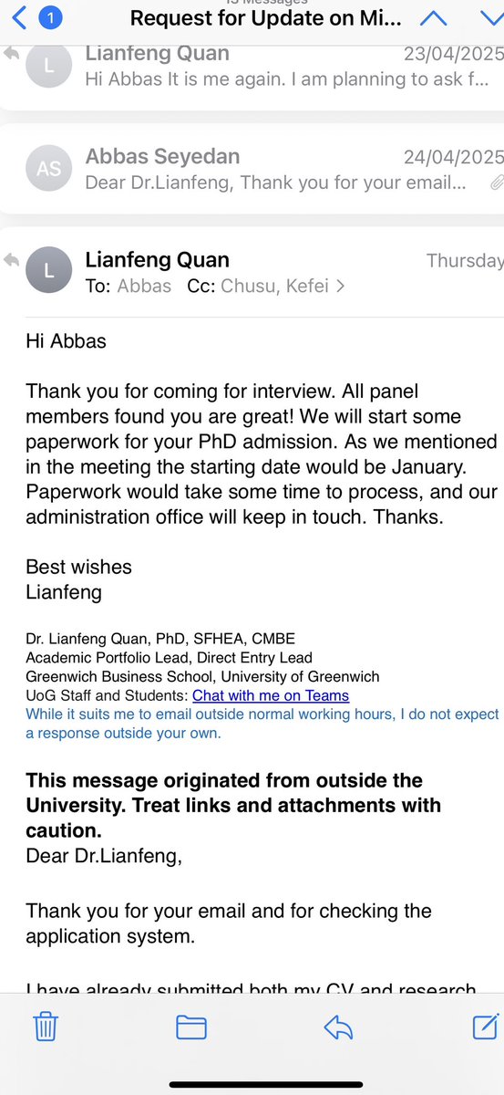 خيلى سخت بود گرفتن آفر PhD ولى گرفتم.🕺🏦