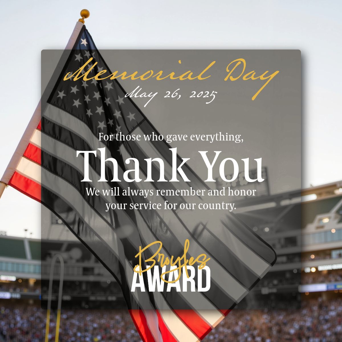 On Memorial Day, we pay tribute to the valiant soldiers who laid down their lives for our country. Their bravery safeguards our liberties, serving as an inspiration to us all. We offer profound thanks to the families who have endured such loss with strength. Today, we come